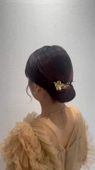 セミロング ヘアアレンジ ふわモテ/艶カラー yuki♡♡のヘアスタイル