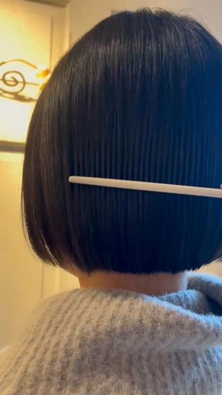 #ショートボブ
ブローするだけで内巻きに入るようにカットさせて
いただきます
#カットモデル募集中
