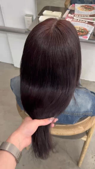 ブリーチ＋縮毛履歴からone colorに 