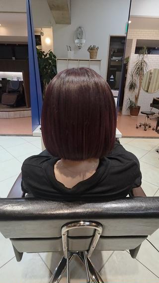 ミディアム 武鹿野 光江のヘアスタイル