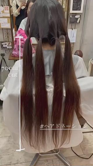 カットのクーポンでヘアドネーションが可能です!!
