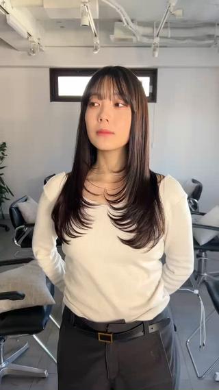 ミディアム カラー 池袋/レイヤー/ 顔まわり/taigaのヘアスタイル