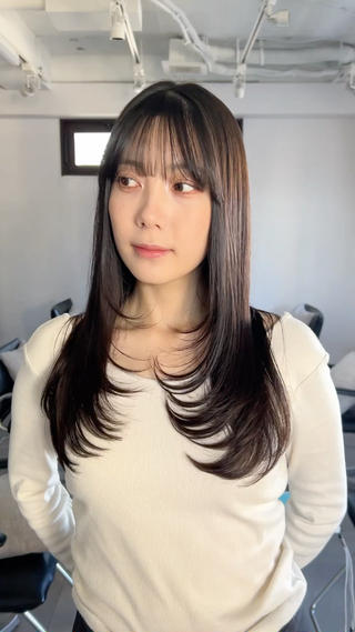 レイヤーカット/赤み消し透明感カラー/池袋 