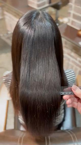 ロング ブリーチ/縮毛矯正/ 川野秀真のヘアスタイル