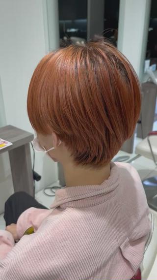 ショート カラー ヘアアレンジ メンズ 【艶カラー】石山拓人 /ブリーチのヘアスタイル