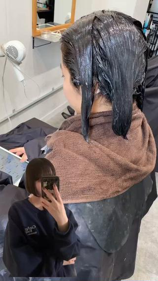 ミディアム Keshiki大名 安部 真輝のヘアスタイル