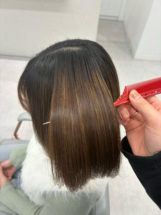 ハイライト履歴からツルツルストーレートに 