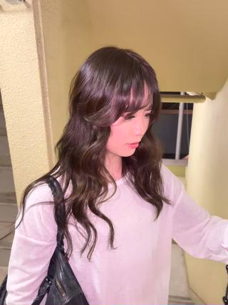 カラー𝐀𝐮𝐣𝐮𝐚トリートメントでツヤツヤです 