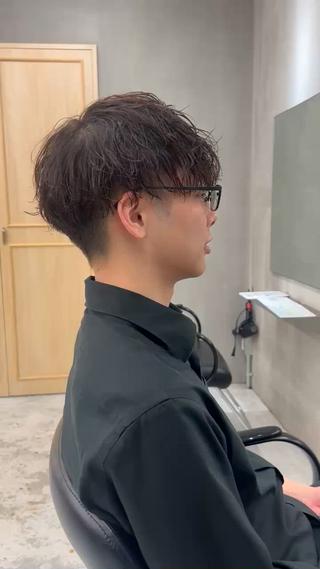 ショート パーマ 曲がる縮毛矯正 バレイヤージュ森田のヘアスタイル