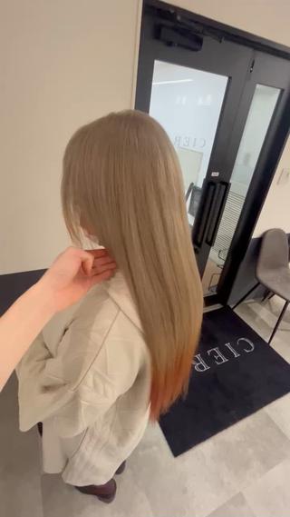ロング カラー CIERA.心斎橋 ブリーチ/ハイライト/バレイヤージュ【シエラ】所属・ハイトーン/ 心斎橋/龍之介のヘアスタイル