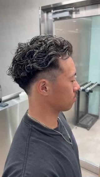ショート パーマ メンズ 【メンズ特化】 【LIBER】翔斗のヘアスタイル