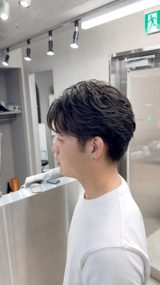 パーマ メンズ 【メンズ特化】 【LIBER】翔斗のヘアスタイル