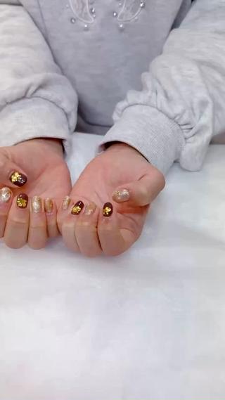 #バレンタインネイル#チョコネイル#オフィスネイル 