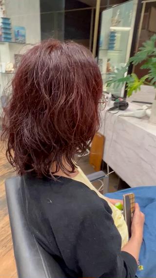 ミディアム パーマ 松井美樹/似合わせ ガーリー・韓国のヘアスタイル