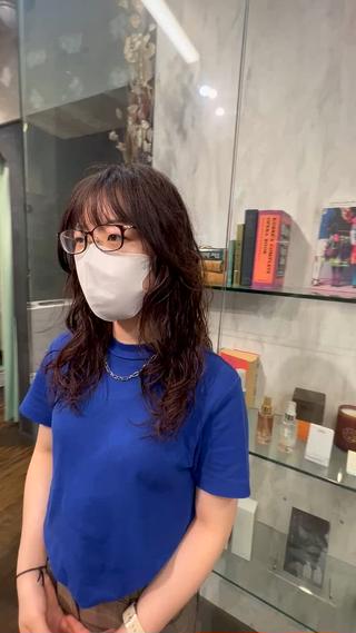 ミディアム パーマ 松井美樹/似合わせ ガーリー・韓国のヘアスタイル