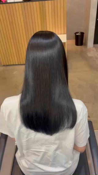 赤みとダメージが気になるお客様に改善とこっくりブラックのカラー 