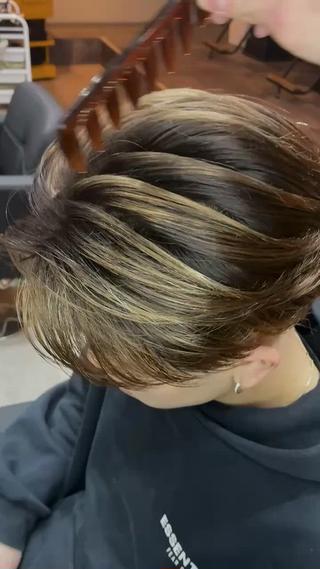 メンズ メンズバレイヤージュ 🔥千咲斗のヘアスタイル