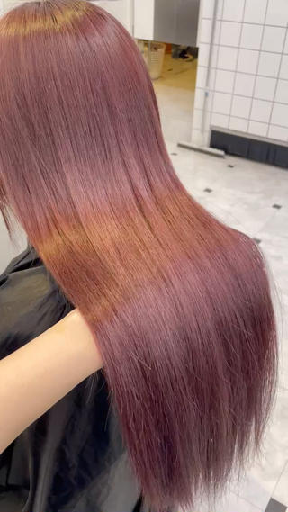 カラー 🇰🇷韓流暖色ヘア 🍒saaya🍒のヘアスタイル