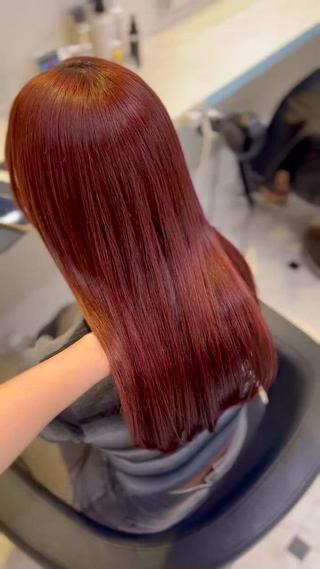 カラー 🇰🇷韓流暖色ヘア 🍒saaya🍒のヘアスタイル