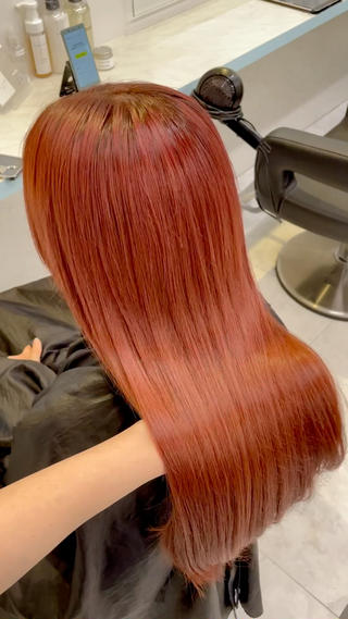 カラー 🇰🇷韓流暖色ヘア 🍒saaya🍒のヘアスタイル