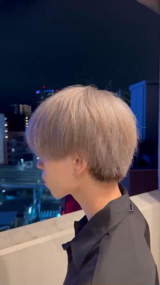 ショート カラー ヘアアレンジ メンズ SALOWIN横浜店所属・パーマ特化/メンズ シャドウパーマのヘアスタイル