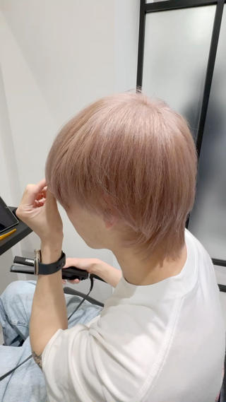 ショート カラー パーマ ヘアアレンジ メンズ SALOWIN横浜店所属・パーマ特化/メンズ シャドウパーマのヘアスタイル