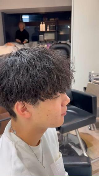 パーマ メンズパーマ×カラー ×新宿　　裕世のヘアスタイル