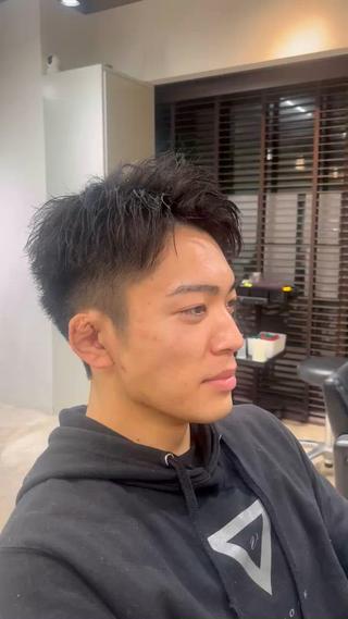 パーマ メンズ メンズパーマ×カラー ×新宿　　裕世のヘアスタイル