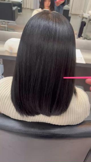 ミディアム タク エルのヘアスタイル