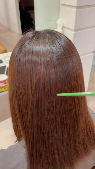 ミディアム ボブ/艶髪 soleilrukaのヘアスタイル