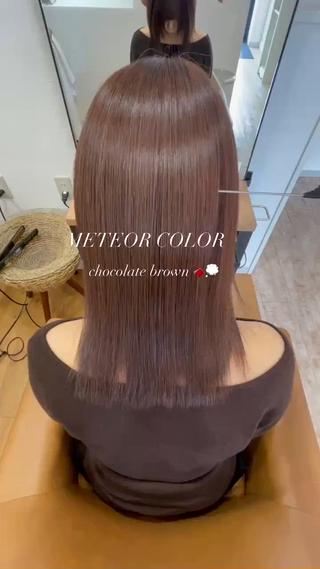 ミディアム ボブ/艶髪 soleilrukaのヘアスタイル