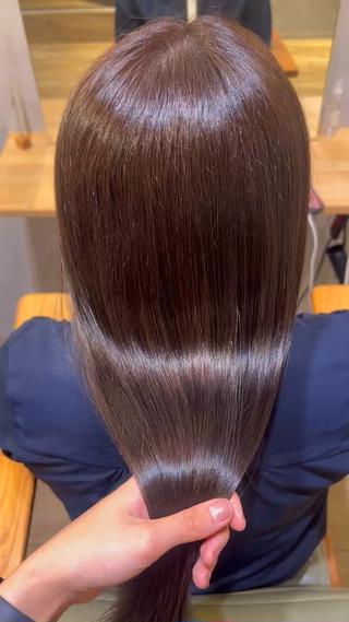 ロング カラー ミディアムレイヤー/ 艶カラー🎀　emiのヘアスタイル