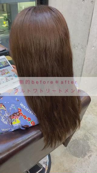 ライトや加工一切無しの
カラートリートメント。
基本加工はしておりません。

傷んだ髪の毛はコツコツ
育てていく必要がございますが
必ず艶々に致しますので
悩んでる方はお気軽に是非ご相談ください＊＊
 