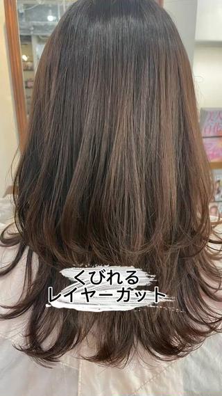 ワンカールでスタイリングできる簡単レイヤーカットです!時短で巻きたい方におすすめです!