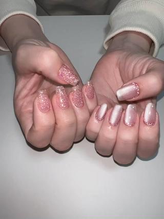 シルクマグネット×フラッシュネイル