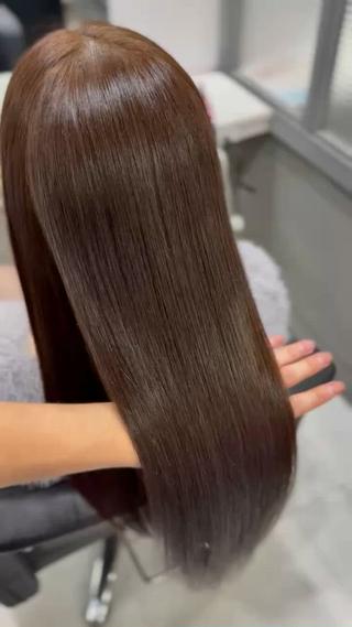 ロング カラー 髪質改善 艶髪矯正 エクステ かいり✂️のヘアスタイル
