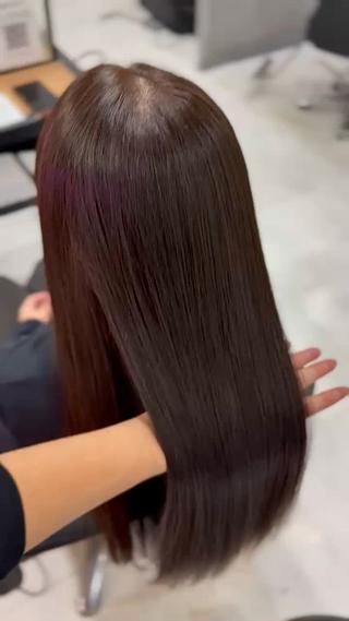 ロング カラー 髪質改善 艶髪矯正 エクステ かいり✂️のヘアスタイル