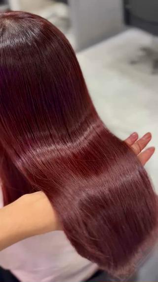 ロング カラー 髪質改善 艶髪矯正 エクステ かいり✂️のヘアスタイル