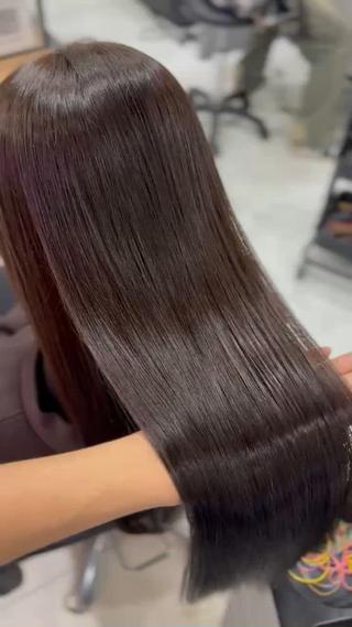 ロング カラー 髪質改善 艶髪矯正 エクステ かいり✂️のヘアスタイル