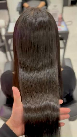 ロング カラー 髪質改善 艶髪矯正 エクステ かいり✂️のヘアスタイル