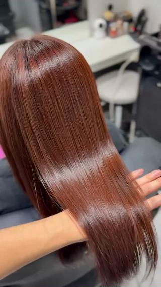 ロング カラー 髪質改善 艶髪矯正 エクステ かいり✂️のヘアスタイル
