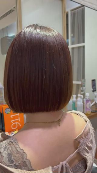 ミディアム コテ巻き風パーマ🫧 麻尋のヘアスタイル