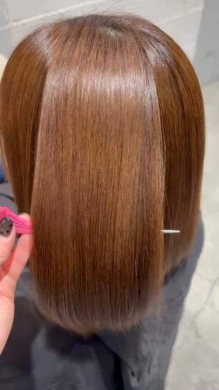 髪質改善酸性ストレート 