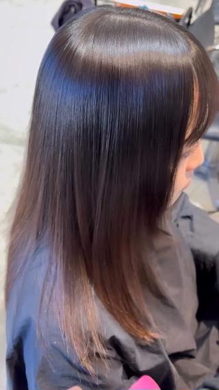 ブローのみで柔らかく、さらさらに仕上げます。 