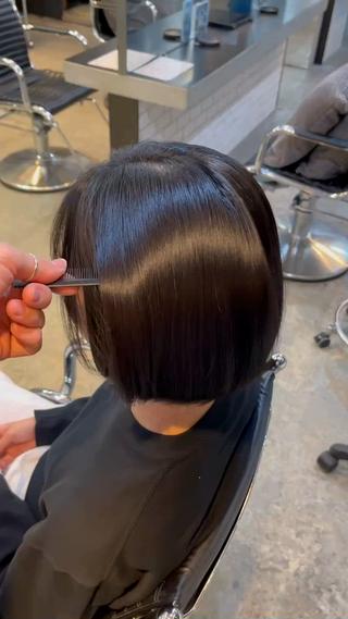 ショート ボブ×縮毛矯正 ryotaのヘアスタイル