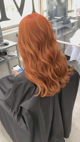 セミロング カラー ヘアアレンジ VIM hairおもろまち店のヘアスタイル