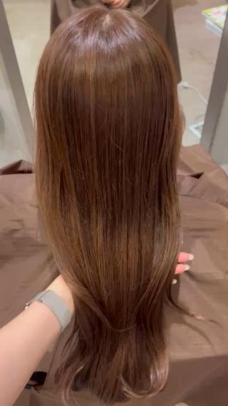 明るめオリーブ
オージュアトリートメントで艶々に 