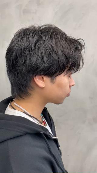 メンズカット/メンズ/メンズマッシュ/マッシュ/韓国/ツイストスパイラルパーマ/波巻きパーマ/スパイラルパーマ/髪質改善ストレート／新宿 