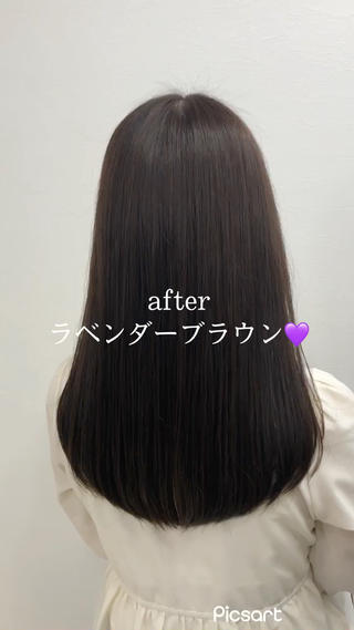 透明感カラー

『嫌なオレンジ』消して
ブラウンにやんわりラベンダー

気になった方は是非ご予約お待ちしております
絶対可愛くします！ 