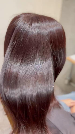 ミディアム カラー ショート/コテ巻き風 kanohaのヘアスタイル